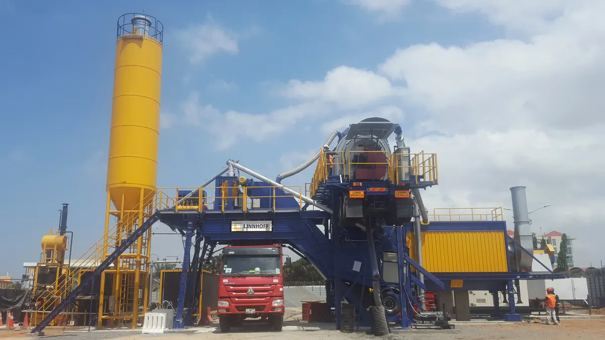 Centrale d’enrobage mobile au Ghana
